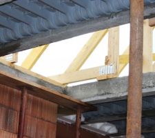 Emplacement pour l'escalier en béton
