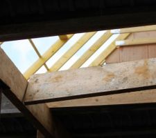 Emplacement pour l'escalier en béton