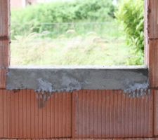 Préparation pour l'appui de fenêtre