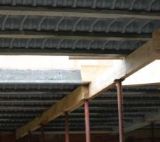 Emplacement pour l'escalier en béton