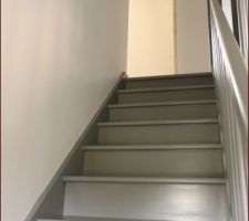 Résultat de l'escalier peint