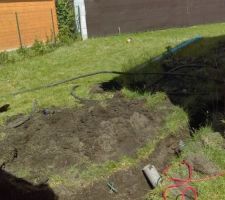 Enterrement et mise en gaines des tuyaux d'arrosage automatique