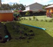 Enterrement et mise en gaines des tuyaux d'arrosage automatique