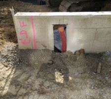 L'emplacement de la logette EDF a été disqué dans le mur