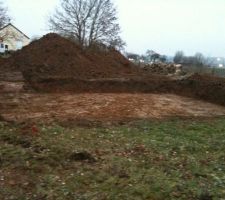 Voila le trou pour le debut des travaux