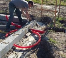 Passage des fourreaux