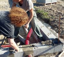 Passage des fourreaux