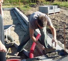 Passage des fourreaux