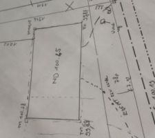 Plan d'implantation de maison sur le terrain