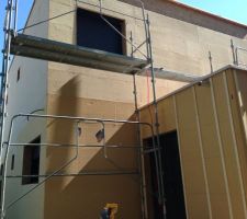 Isolation ext&eacute;rieure par laine de bois (steico)