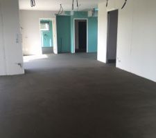 Chape pour carrela RDC avec isolation de 10 cm