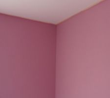 Le rose de ma chambre ;-) Sur 3 murs, à la tête de mon lit...un prune ;-)