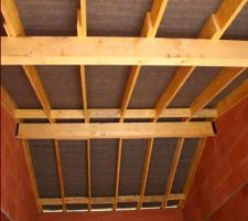 Charpente traditionnelle dans le garage