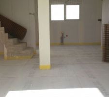 Pr&eacute;paration chauffage au sol + chape