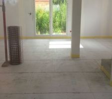 Pr&eacute;paration chauffage au sol + chape