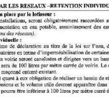 Extrait reglement lotissement