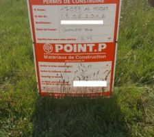 Permis de construire affiché :)