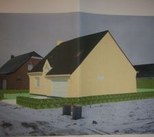 Plan 3D de notre futur maison
Vue de droite