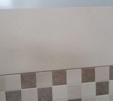 Faïence murale (crème) pour la salle d'eau 2