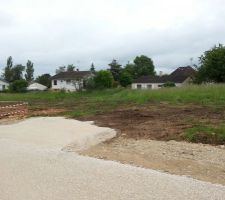 Création du chemin d?accès a notre terrain