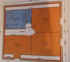 1er plan du rez de l'étage (non définitif)