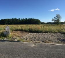 Aménagement du terrain avec le chemin d'accès