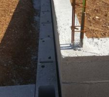 Vue de la jonction entre le garage et la partie habitable