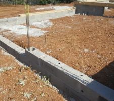 La future entrée du garage se dessine