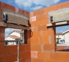 Pose des caissons au RDC.