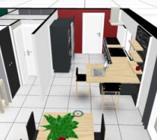 Vue 3D de notre cuisine