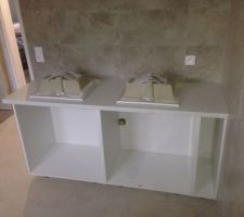 SDB montage des mobiliers ikea cuisine et vasques