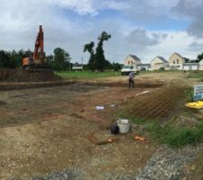 Le terrassement avance
