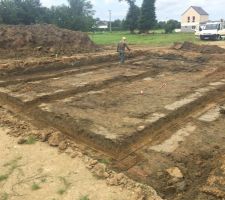 Le terrassement avance
