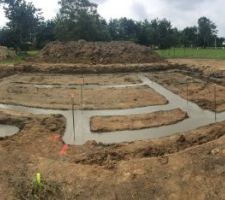Vue générale du chantier après la première journée.