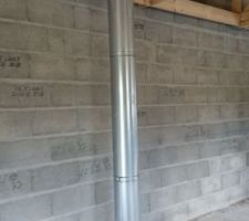 Pose du conduit poujoulat