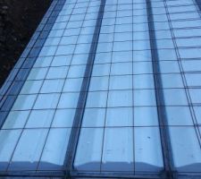 Pose du plancher en cours