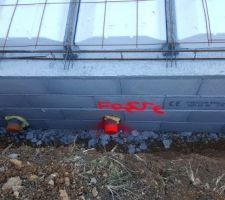 Pose du plancher en cours