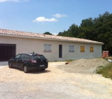 Enduit façade sud
