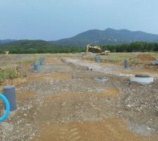 Pose des r&eacute;seaux d'eau