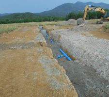 Pose des r&eacute;seaux d'eau