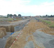 Pose des r&eacute;seaux d'eau courante