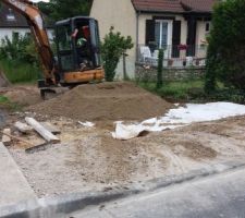 Creation du chemin d acces
depose de la grave