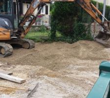 Creation du chemin d acces
depose de la grave