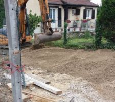 Creation du chemin d acces
depose de la grave