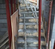 Fabrication de l'escalier