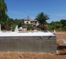 La future terrasse couverte