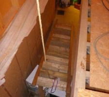 Mise en place escalier