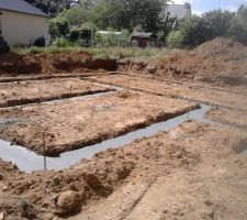 D&eacute;but du chantier le 05 07 2016 / fondations