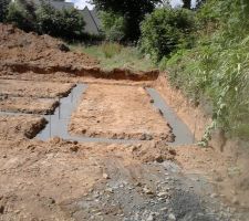 Début du chantier le 05 07 2016 / fondations