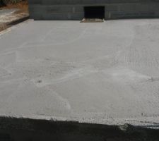 Radier du garage ...